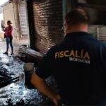 Realiza FGE actuaciones por incendio en el mercado municipal de Apatzingán