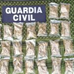 GC decomisa marihuana, el hombre que la portaba escapó