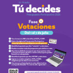 Este lunes, inician las votaciones para elegir proyecto del Presupuesto Participativo