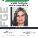 Ofrece FGE recompensa para localizar a María Bárbara Robles Hernández, víctima de desaparición