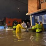 Personal electoral quedó atrapado por inundaciones en Morelia