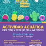 DIF Morelia invita a disfrutar de actividad acuática para niñas y niños con TEA y sus familias