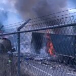 Chocan tres tractocamiones; se presume de un muerto; en Uruapan