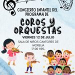 Infancias presentarán su talento en el concierto del programa de Coros y Orquestas