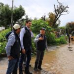 Supervisa Alfonso Martínez, trabajos de limpieza y desazolve