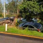 Accidente vehicular en Santiago Undameo, deja al menos cinco lesionados