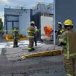 Atiende PC fuga de ácido clorhídrico en Morelia