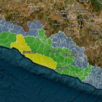 Emiten alerta preventiva para 20 municipios de Michoacán por tormenta tropical John