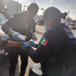 Guardia Civil auxilia a normalista tras explosión de pirotecnia