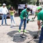 PVEM arranca acciones de bacheo en Morelia