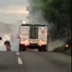 Un choque provoca conato de incendio en Av. Madero Poniente