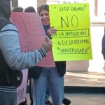 Universitarios protestan en el Congreso del Estado: rechazan la reforma a la UMSNH