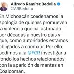 Alcaldesa de Coalcomán debe separarse del cargo para ser investigada: Segob