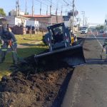 Brigadas de Morelia intervienen camellones del Libramiento Sur