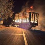 DO incendia camión de carga en Queréndaro