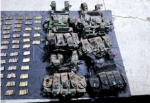 Guardia Civil asegura cabaña, cargadores y cartuchos en Pátzcuaro