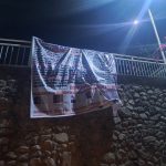 Amanecen narco mantas en Apatzingán