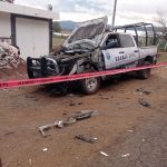 Atacan a granadazos a elementos de la Guardia Civil , en Santiago Tangamandapio