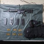 Aseguran SSP y fuerzas federales en Buenavista, 7 vehículos, un fusil y cartuchos útiles