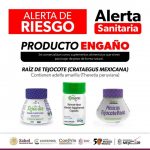 Riesgo por consumo de suplementos con raíz de tejocote: SSM