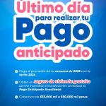 Último día para realizar el Pago Anticipado del OOAPAS