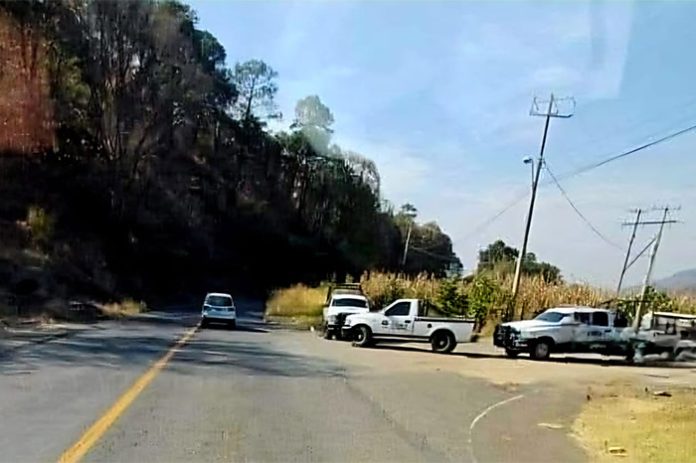 hombre ejecutado sobre carretera a la presa de Matanguaran