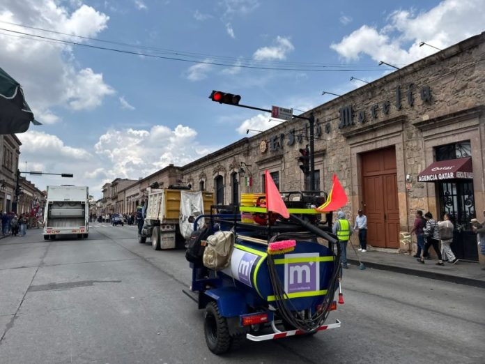 Limpieza centro de Morelia