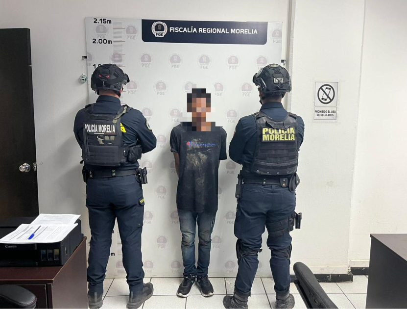 Policía Morelia detiene a presunto ladrón de colegio tras persecución