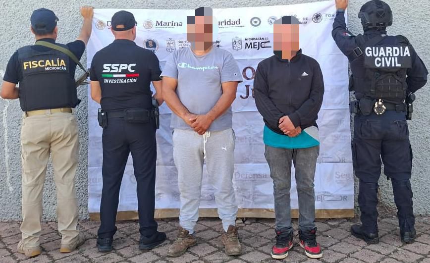 En cateo en Morelia; aseguran armas, droga y detienen a dos personas