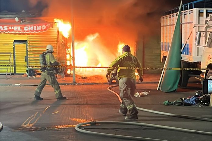 incendio negocio tragamonedas