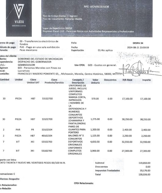 La Columna de “El Mono Grosero”… gobierno se mama casi 140 mil en uniformes deportivos