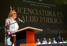 A trabajar por el bien colectivo, convoca rectora a egresados de la licenciatura en Salud Pública